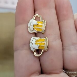 Draft Beer Oktoberfest Stud Earrings, unisex